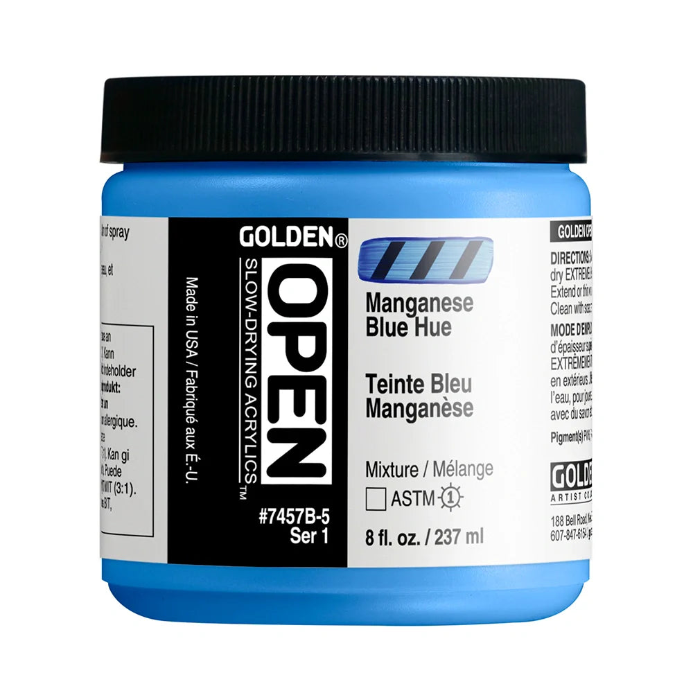 Golden Open Acrylics 237ml Series 1 Manganese Blue Hue