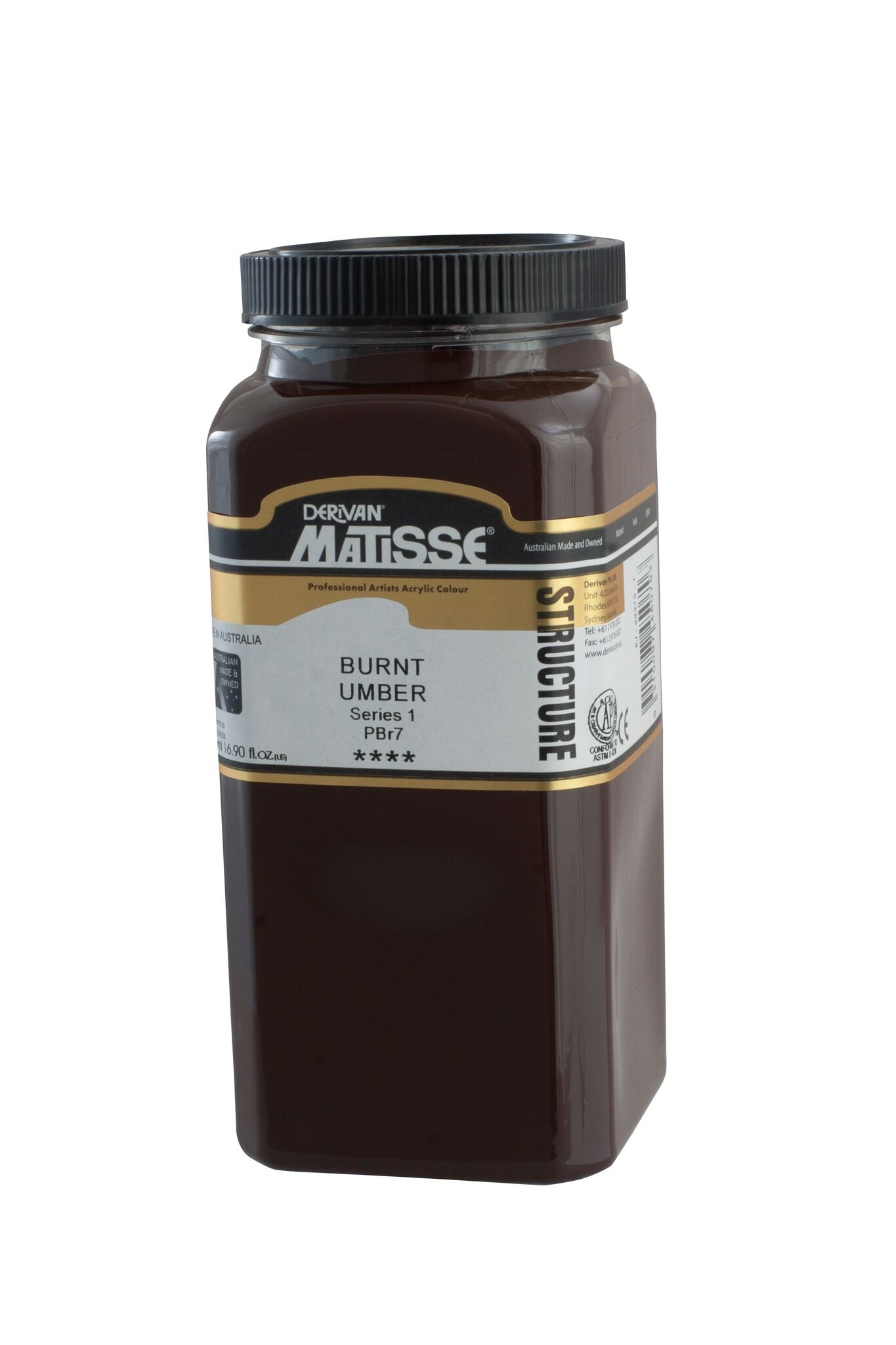 Matisse Structure 500ml Burnt Umber - theartshop.com.au