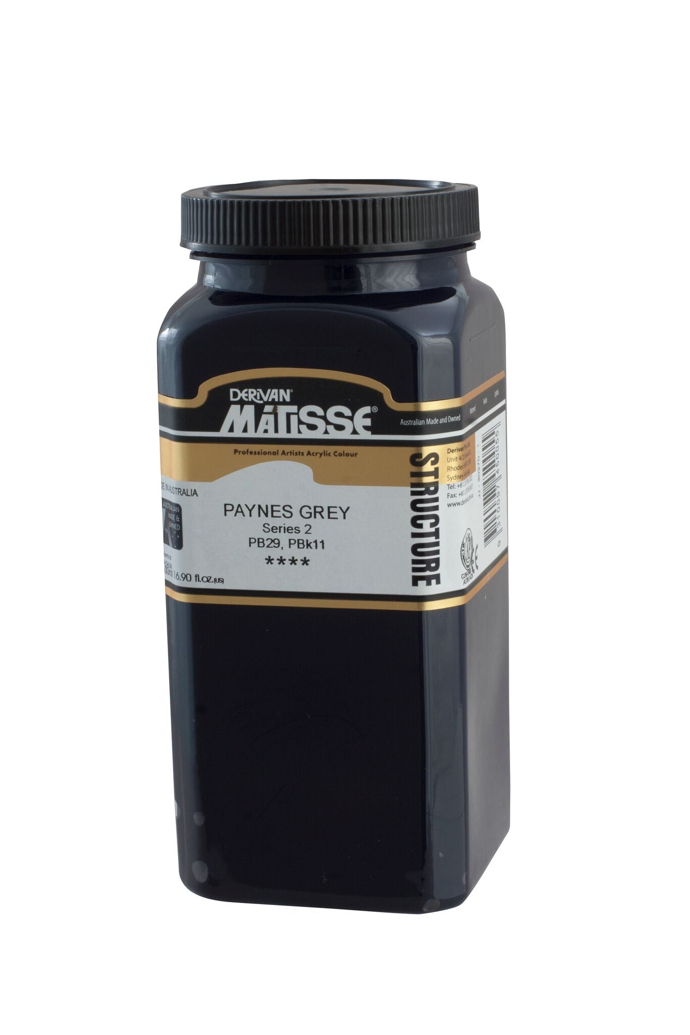 Matisse Structure 500ml Paynes Grey - theartshop.com.au