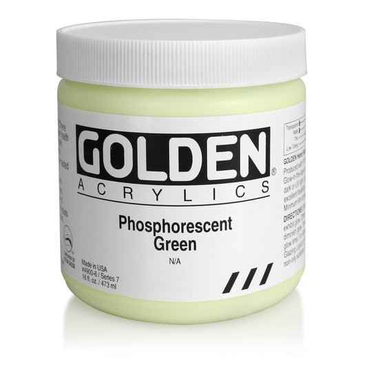 Golden Heavy Body Acrylic 473ml Series 7 Phosphorescent Green