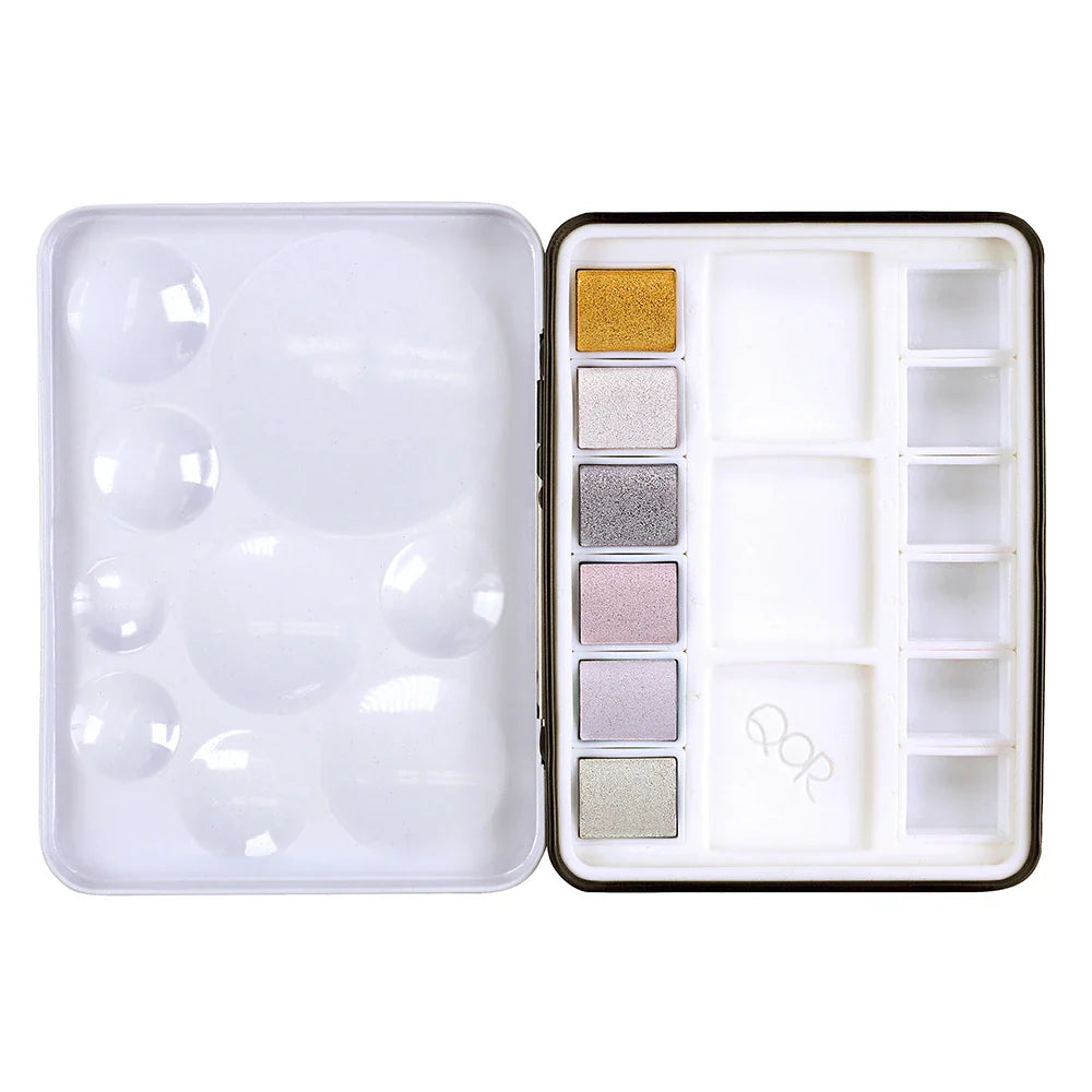 QoR Watercolor Reflective Half Pan Set 6