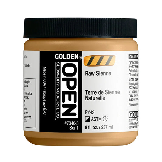 Golden Open Acrylics 237ml Series 1 Raw Sienna