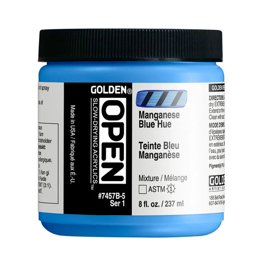 Golden Open Acrylics 237ml Series 1 Manganese Blue Hue