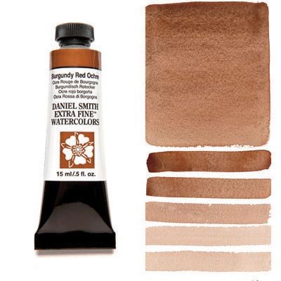 Daniel Smith Watercolour 15ml Burgundy Red Ochre - theartshop.com.au