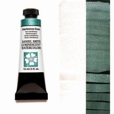 Daniel Smith Watercolour 15ml Interference Green - theartshop.com.au