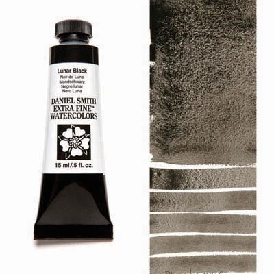 Daniel Smith Watercolour 15ml Lunar Black - theartshop.com.au