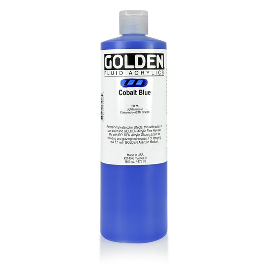 Golden Fluid Acrylic 473ml Cobalt Blue - theartshop.com.au