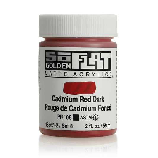 Golden SoFlat 59ml Cadmium Red Dark - theartshop.com.au