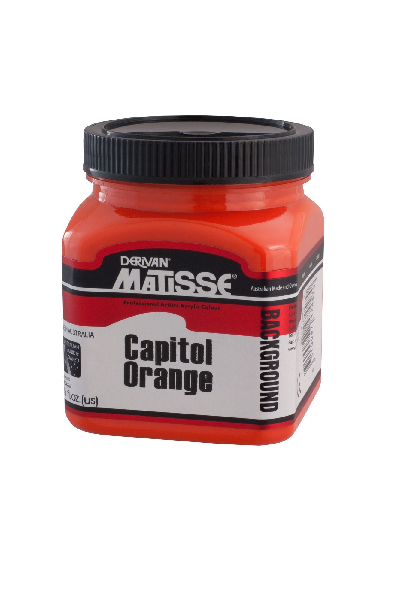 Matisse Background 250ml Capitol Orange - theartshop.com.au