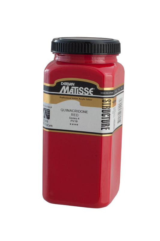 Matisse Structure 500ml Quinacridone Red - theartshop.com.au