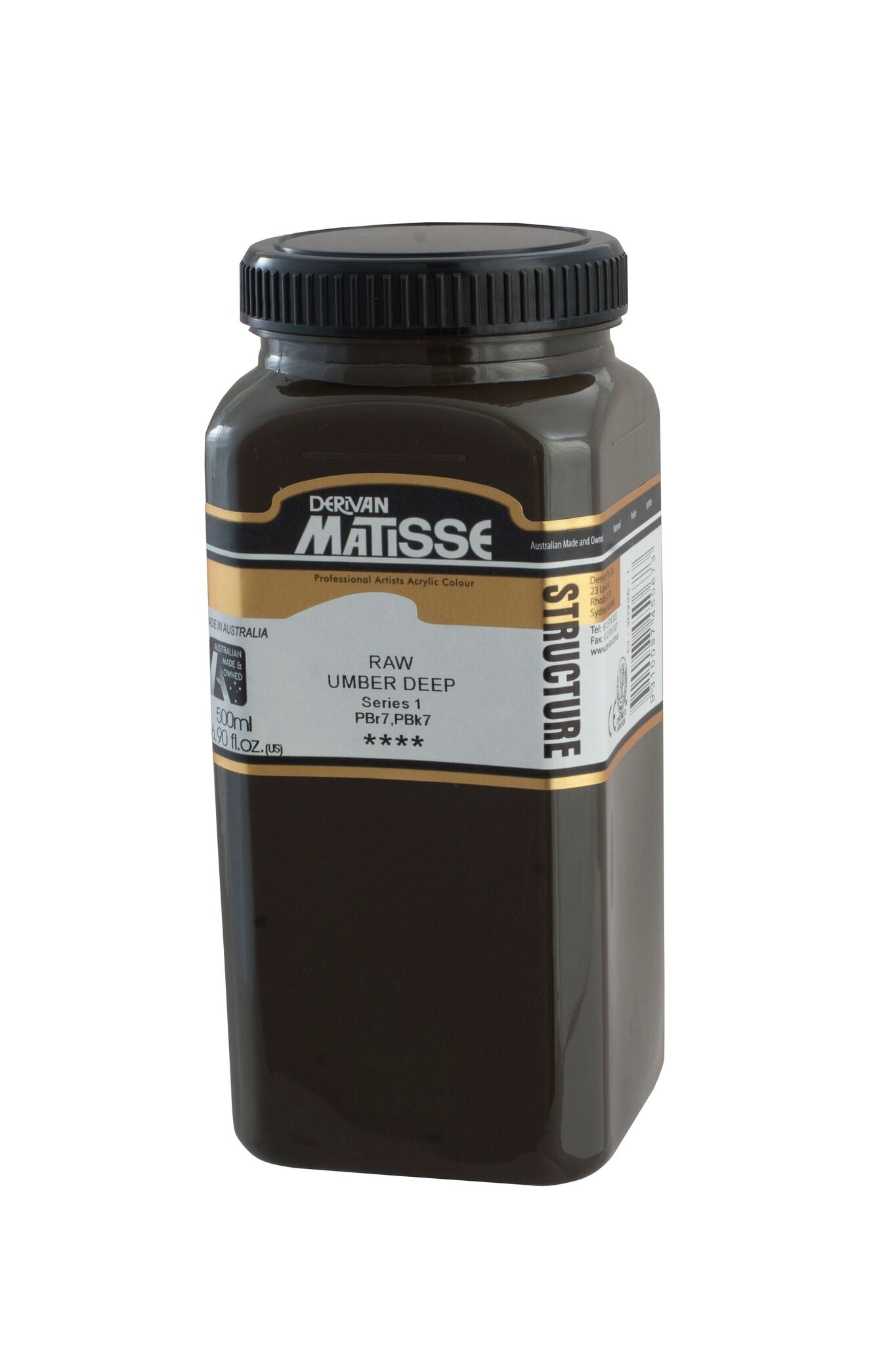 Matisse Structure 500ml Raw Umber Deep - theartshop.com.au