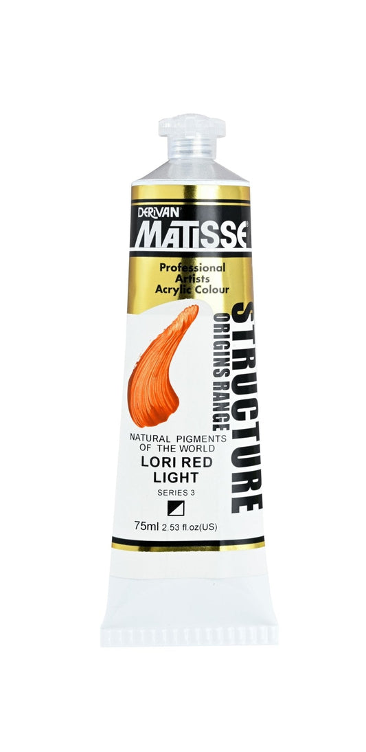 Matisse Structure 75ml Series 3 Lori Red Light - theartshop.com.au